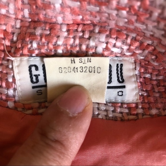 Vintage GEORGIOU Studio Three Button Closure Tweed Wool Blend Notched Lapel Sz 8 - Picture 8 of 16